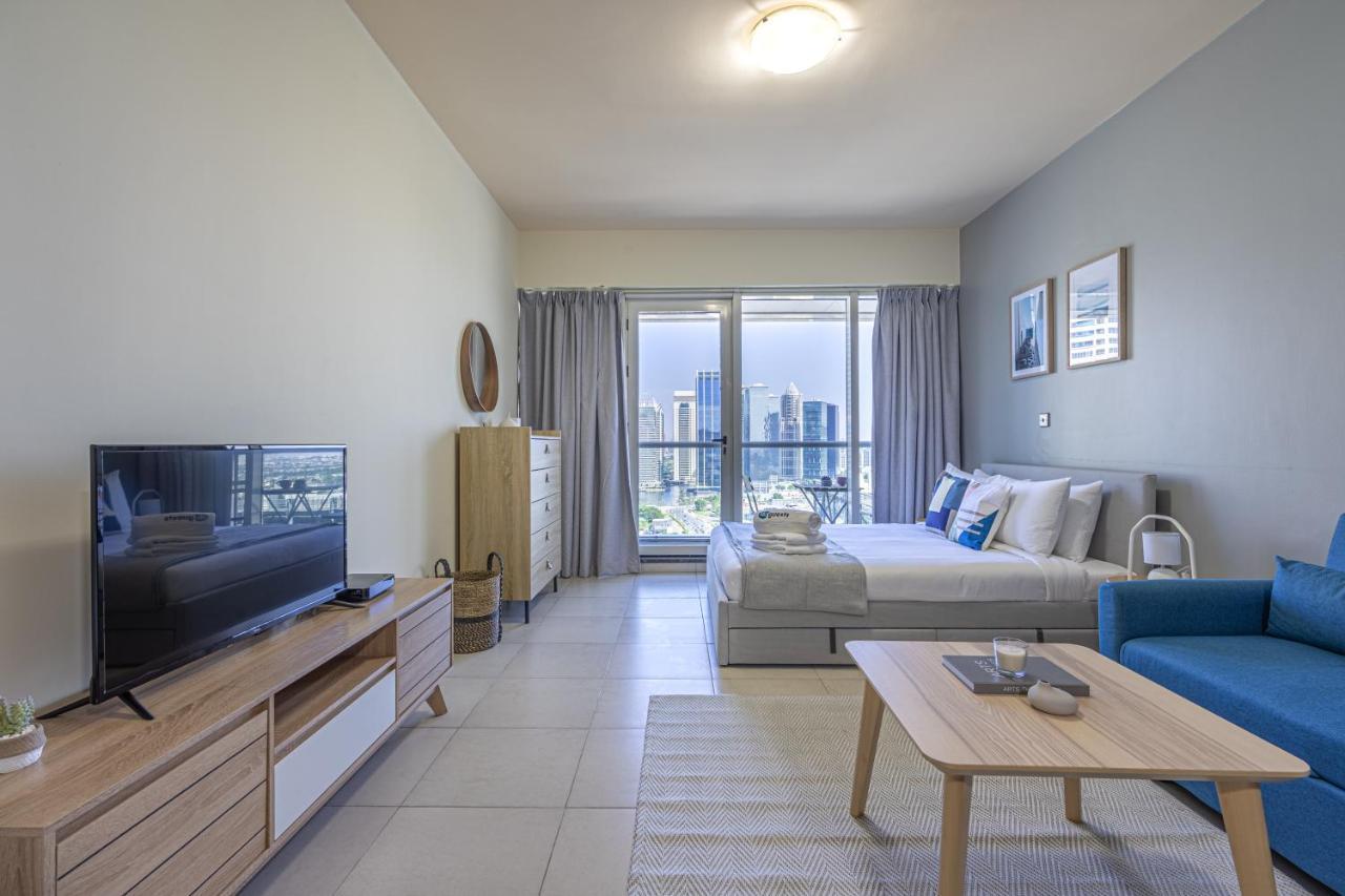 Higuests - Modern Studio With Incredible City Skyline View Dubai Exterior foto