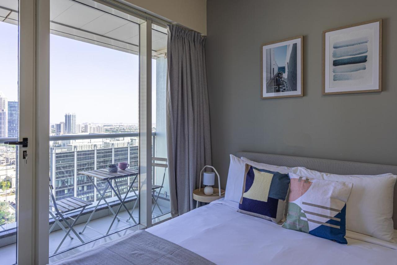 Higuests - Modern Studio With Incredible City Skyline View Dubai Exterior foto